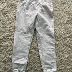 White Champion Joggers Sweatpants